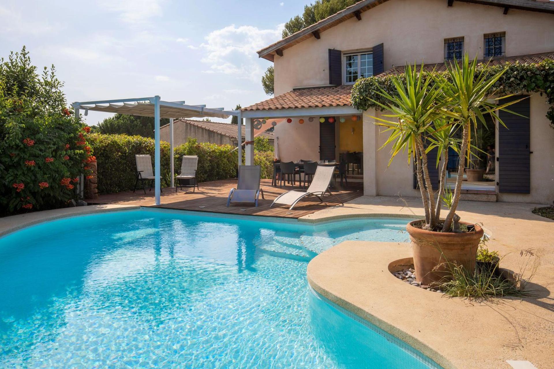 Villa Lumineuse Avec Piscine Chambres Ou Villa Saint-Georges-dʼOrques Esterno foto